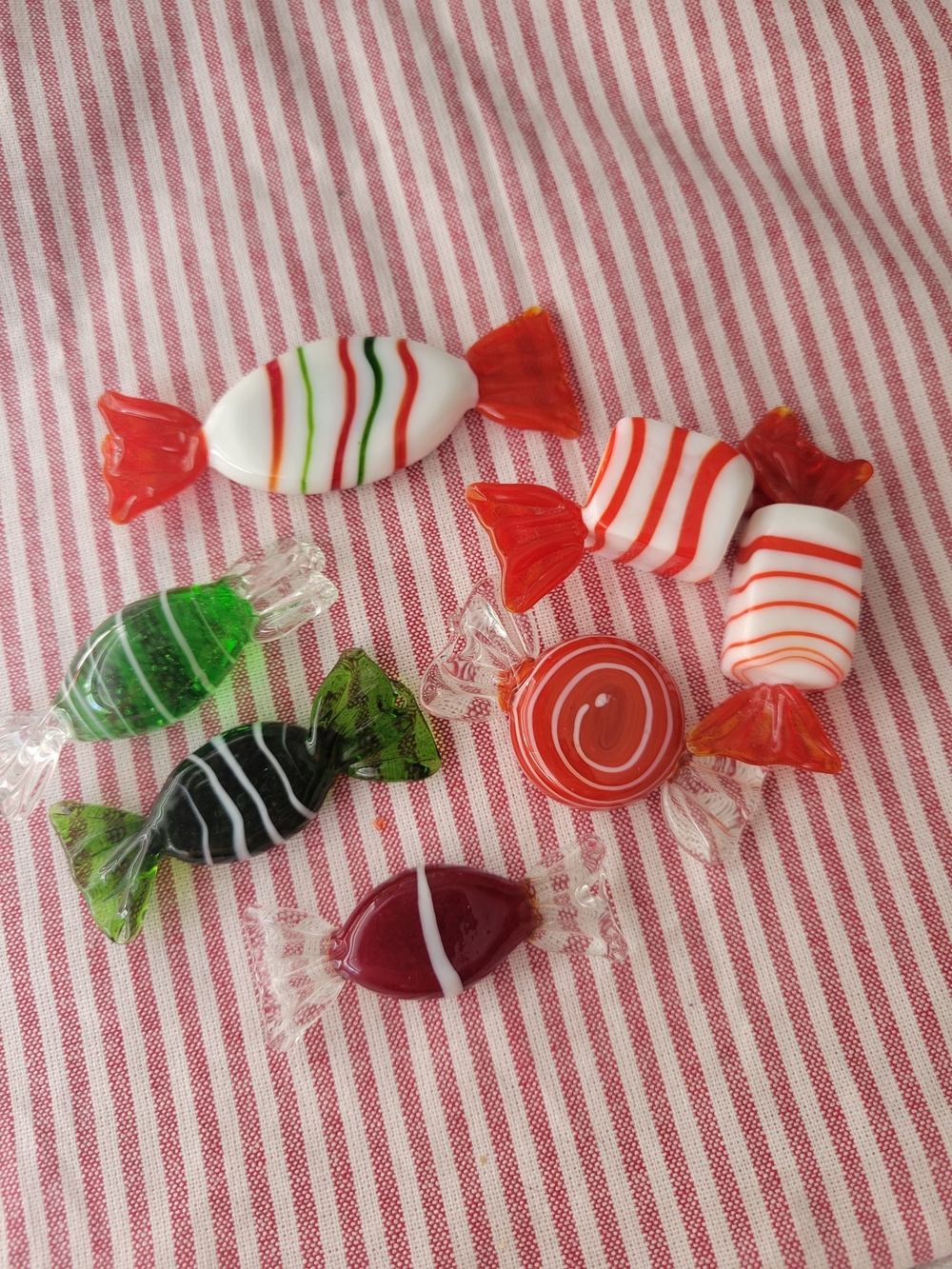 Murano Glass Vintage Candy Pieces Set of 7